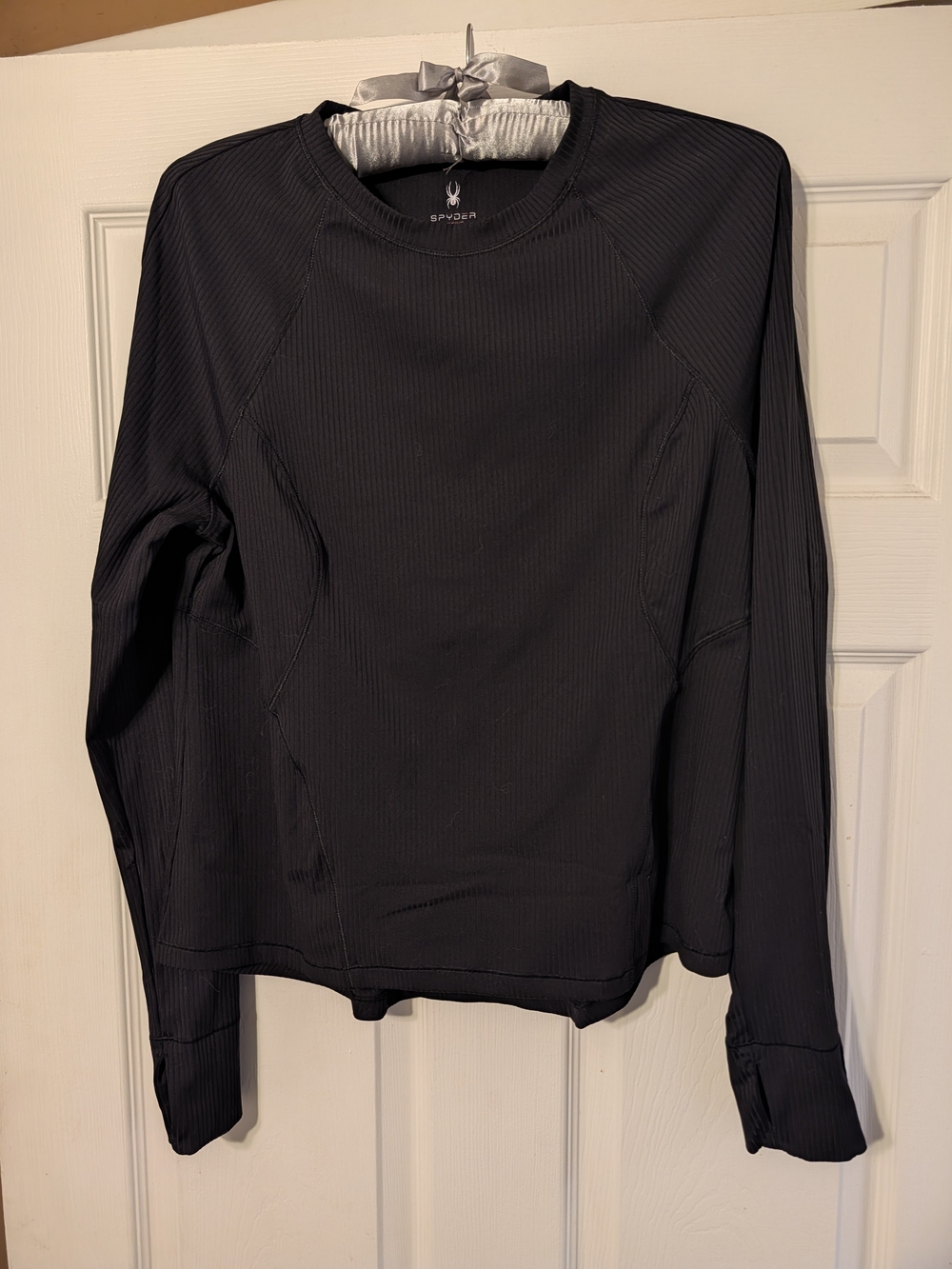 Spyder Women’s Black Long-Sleeve Crew Performance Top
